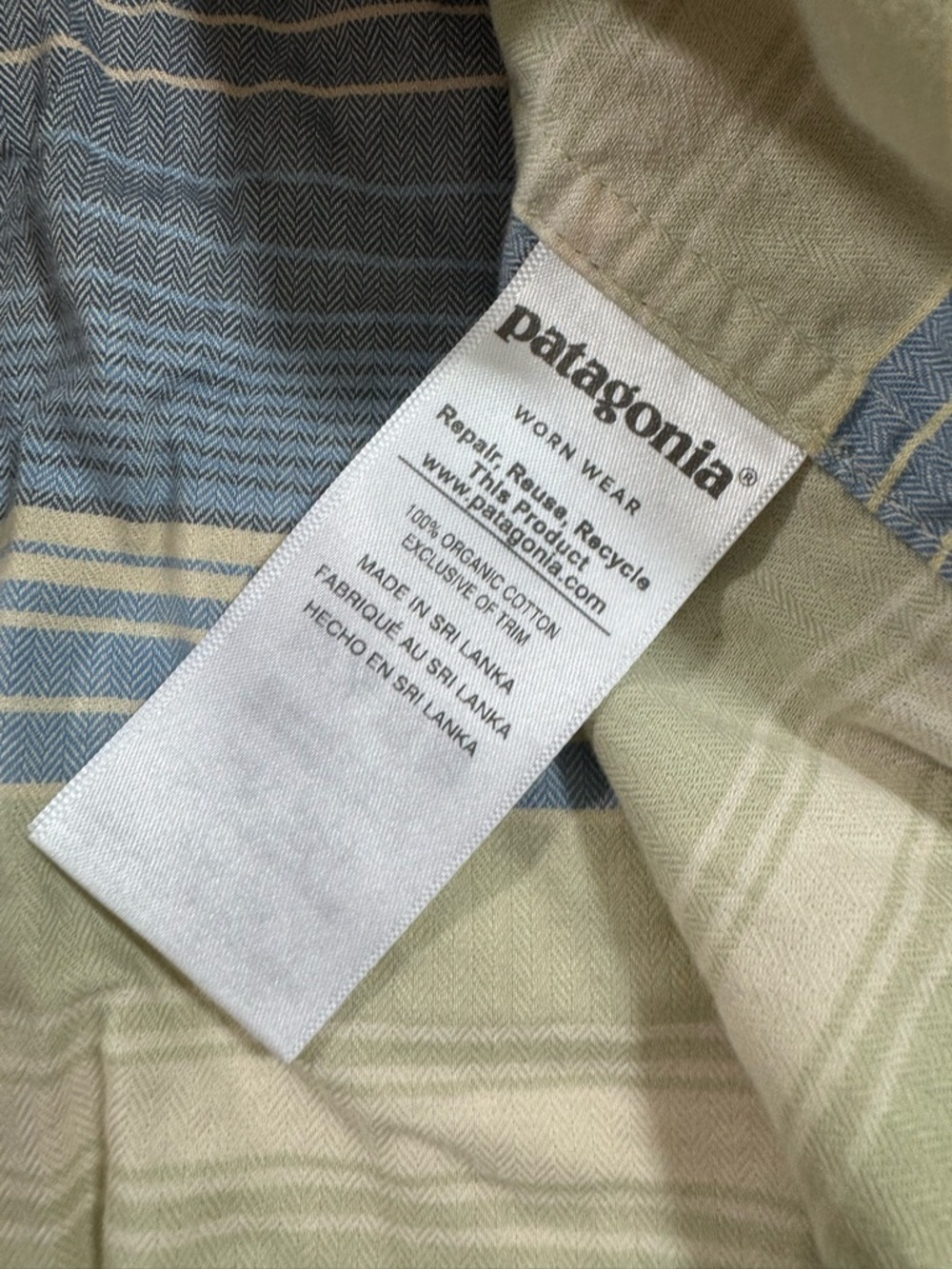 Patagonia Catbells Organic Cotton Shirt Striped Button Front - Picture 4 of 8